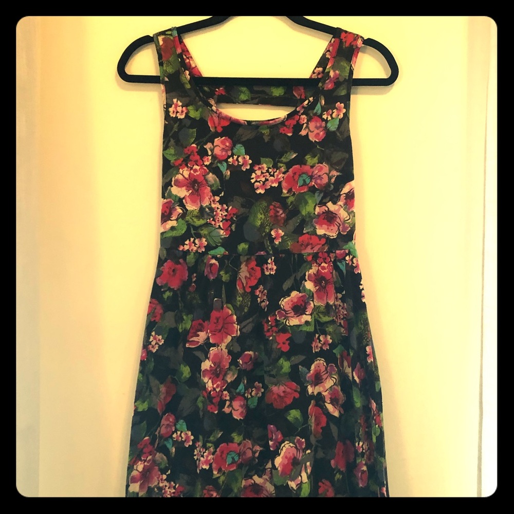 Floral dress.